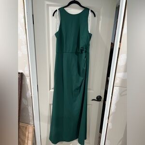 David's Bridal Green Evening Gown 14